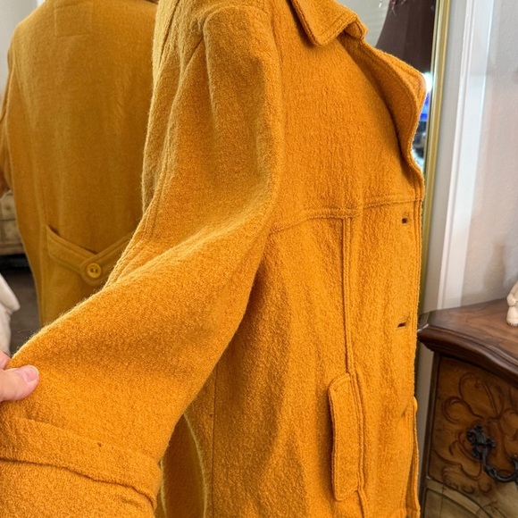 Live a Little Golden Pea Coat - Picture 4 of 11